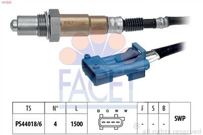 FACET 10.7223 Číslo výrobce: KW 497 223. EAN: 8012510086285.