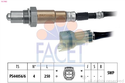 FACET 10.7482 Číslo výrobce: KW 497 482. EAN: 8012510093689.