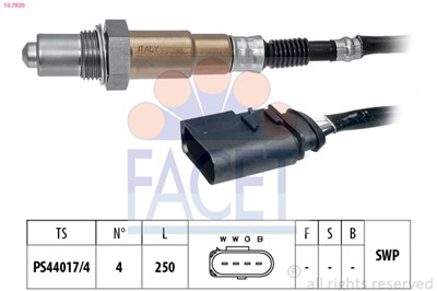 FACET 10.7920 Číslo výrobce: KW 497 920. EAN: 8012510094297.