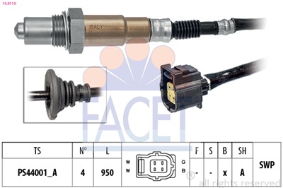 FACET 10.8110 Číslo výrobce: KW 498 110. EAN: 8012510302347.