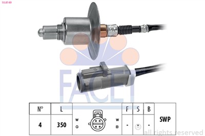 FACET 10.8149 Číslo výrobce: KW 498 149. EAN: 8012510037393.