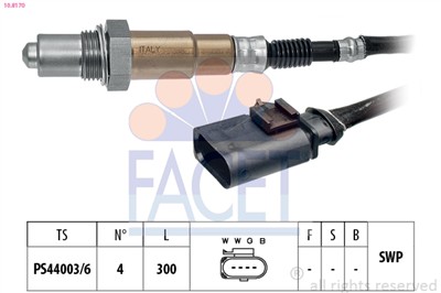 FACET 10.8170 Číslo výrobce: KW 498 170. EAN: 8012510027301.