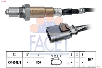 FACET 10.8199 Číslo výrobce: KW 498 199. EAN: 8012510035290.