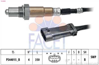 FACET 10.8282 Číslo výrobce: KW 498 282. EAN: 8012510053973.