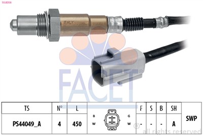 FACET 10.8356 Číslo výrobce: EPS 1.998.356. EAN: 8012510060711.