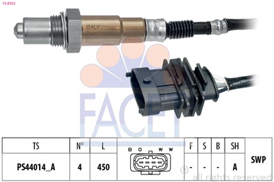 FACET 10.8362 Číslo výrobce: EPS 1.998.362. EAN: 8012510060810.