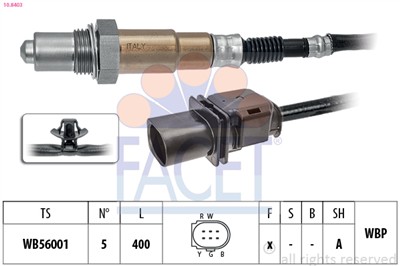 FACET 10.8403 Číslo výrobce: KW 498 403. EAN: 8012510031667.