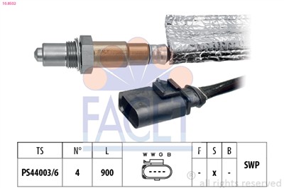 FACET 10.8502 Číslo výrobce: EPS 1.998.502. EAN: 8012510052259.