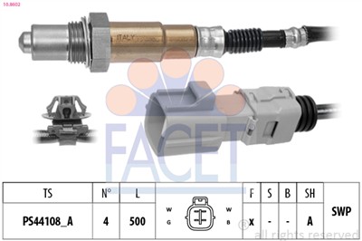 FACET 10.8602 Číslo výrobce: KW 498 602. EAN: 8012510302354.