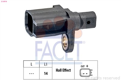 FACET 21.0018 Číslo výrobce: KW 460 018. EAN: 8012510049006.