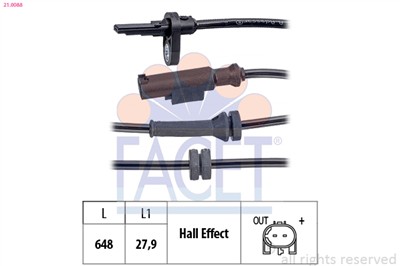 FACET 21.0088 Číslo výrobce: KW 460 088. EAN: 8012510049983.