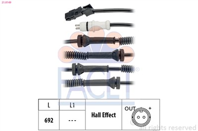 FACET 21.0149 Číslo výrobce: KW 460 149. EAN: 8012510049419.