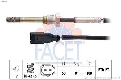 FACET 22.0066 Číslo výrobce: KW 422 066. EAN: 8012510064221.