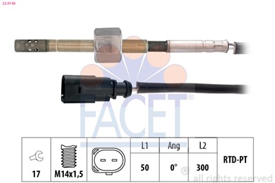 FACET 22.0146 Číslo výrobce: KW 422 146. EAN: 8012510064870.