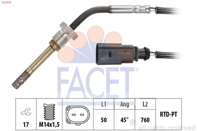 FACET 22.0313 Číslo výrobce: KW 422 313. EAN: 8012510074138.