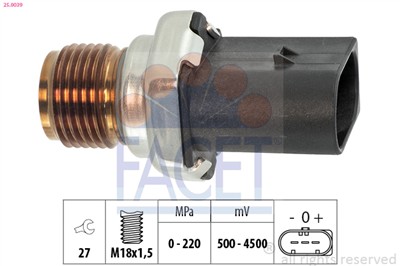 FACET 25.0039 Číslo výrobce: KW 480 039. EAN: 8012510304402.