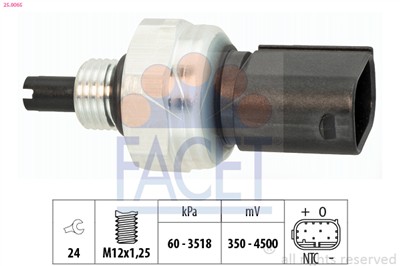 FACET 25.0065 Číslo výrobce: KW 480 065. EAN: 8012510304648.