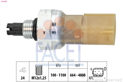 FACET 25.0090 Číslo výrobce: EPS 1.980.090. EAN: 8012510304914.