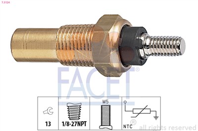 FACET 7.3124 Číslo výrobce: KW 530 124. EAN: 8012510041260.