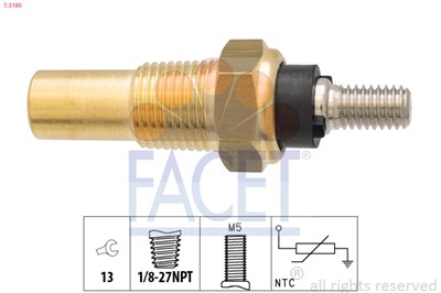 FACET 7.3180 Číslo výrobce: KW 530 180. EAN: 8012510067321.