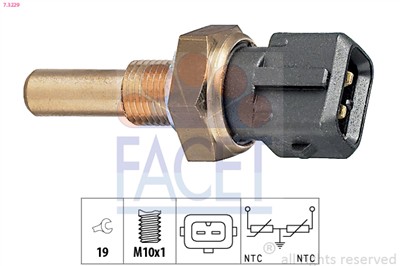 FACET 7.3229 Číslo výrobce: KW 530 229. EAN: 8012510071892.