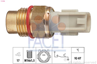 FACET 7.5198 Číslo výrobce: KW 550 198. EAN: 8012510070161.