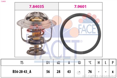 FACET 7.8403 Číslo výrobce: EPS 1.880.403. EAN: 8012510087602.