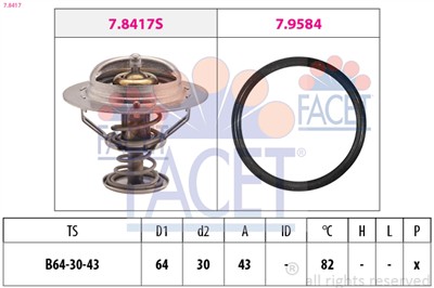 FACET 7.8417 Číslo výrobce: EPS 1.880.417. EAN: 8012510087862.