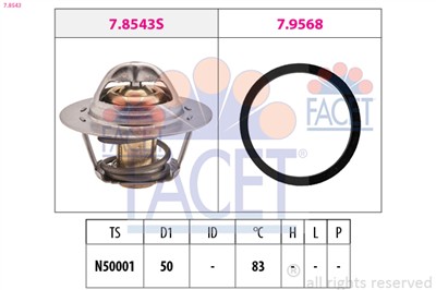 FACET 7.8543 Číslo výrobce: EPS 1.880.543. EAN: 8012510091142.