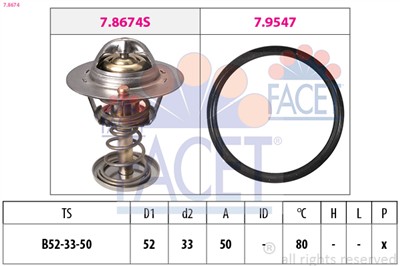 FACET 7.8674 Číslo výrobce: EPS 1.880.674. EAN: 8012510024379.