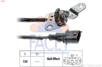 FACET 9.0355 Číslo výrobce: KW 453 355. EAN: 8012510095201.