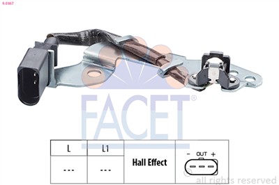 FACET 9.0367 Číslo výrobce: KW 453 367. EAN: 8012510006535.
