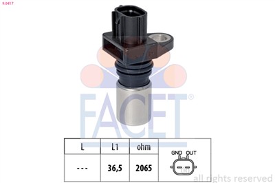 FACET 9.0417 Číslo výrobce: KW 453 417. EAN: 8012510031117.