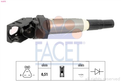 FACET 9.6375 Číslo výrobce: EPS 1.970.475. EAN: 8012510021354.