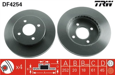TRW DF4254 EAN: 3322937433766.