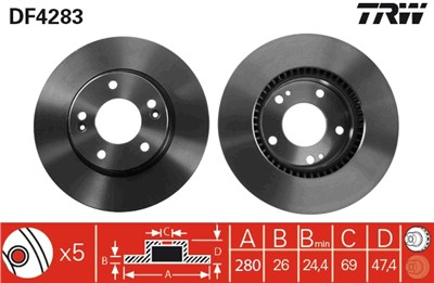 TRW DF4283 EAN: 3322937369560.