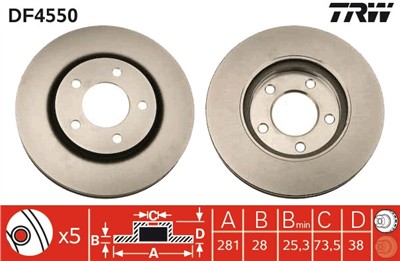 TRW DF4550 EAN: 3322937475070.