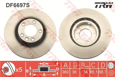 TRW DF6697S EAN: 3322938289454.