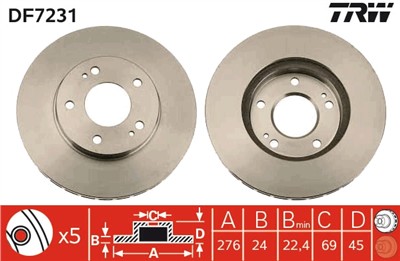 TRW DF7231 EAN: 3322937422043.