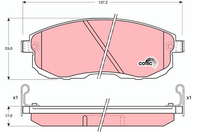 TRW GDB1003 Číslo výrobce: 21561. EAN: 3322936410034.