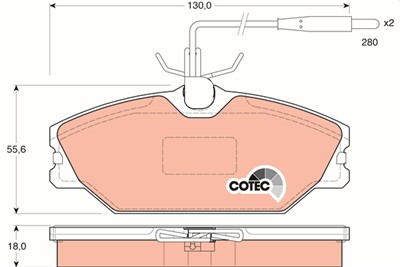 TRW GDB1030 Číslo výrobce: 20919. EAN: 3322936410300.