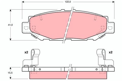 TRW GDB1185 Číslo výrobce: 21491. EAN: 3322936411857.