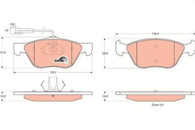 TRW GDB1212 Číslo výrobce: 21636. EAN: 3322937140503.