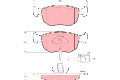 TRW GDB1213 Číslo výrobce: 21358. EAN: 3322937142088.
