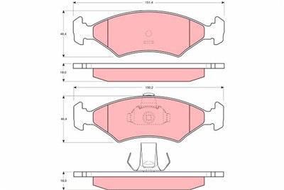TRW GDB1222 Číslo výrobce: 21103. EAN: 3322937145225.