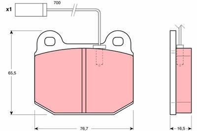 TRW GDB1253 Číslo výrobce: 20379. EAN: 3322937185221.