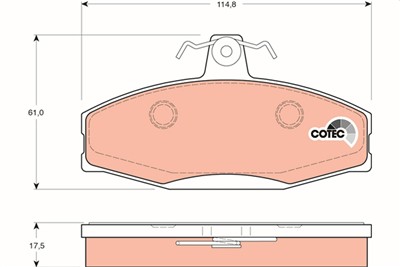 TRW GDB1280 Číslo výrobce: 21662. EAN: 3322937181780.