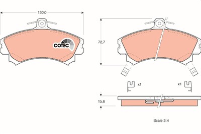 TRW GDB1317 Číslo výrobce: 21796. EAN: 3322937240234.