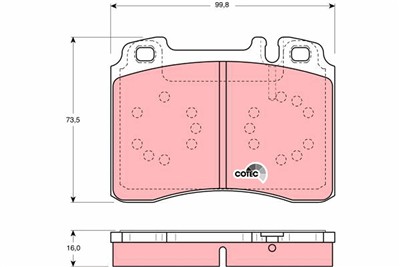 TRW GDB1318 Číslo výrobce: 21153. EAN: 3322937243181.