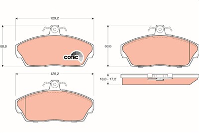 TRW GDB1319 Číslo výrobce: 21515. EAN: 3322937208630.